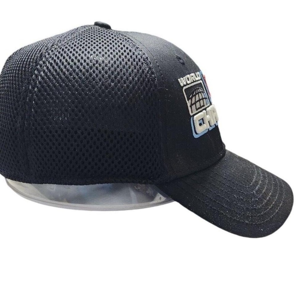 New Era Boston Red Sox 2004 World Series Champions Hat Black Mesh A-Flex Cap - Picture 3 of 8